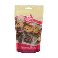 Kawałki ciemnej czekolady do pieczenia 350 g | FUNCAKES, F30135