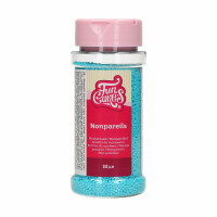 Posypka dekoracyjna Nonpareils 80 g, niebieska | FUNCAKES, F51525