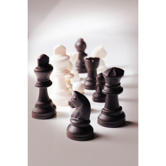 Termoformowana forma do pralin – szachy, 10 szt. x 11/36 g, 175x275 mm – 20CG01 | MARTELLATO, Chess Game