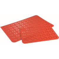 Silikonowa mata cukiernicza 300x400 mm, 34 szt. - 30TM3001R | MARTELLATO, Macaron Mania