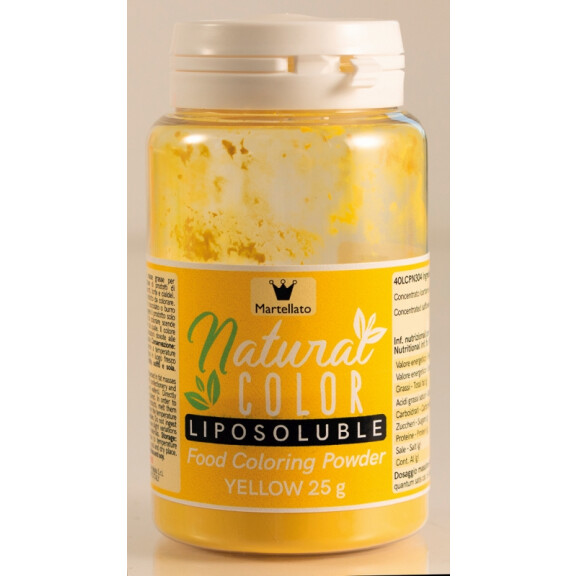 Naturalny barwnik w proszku – żółty, 25 g – 40LCPN304 | MARTELLATO, Natural Color