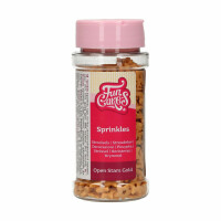 Cukrowa posypka - otwarta gwiazdka, 50 g, złota | FUNCAKES, F52650