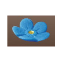 Kwiat niezapominajka z cukru 2,5 cm, chabrowy, komplet 50 szt. | MAGMART, 082