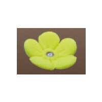 Kwiat niezapominajka z cukru 2,5 cm, żółty, komplet 50 szt. | MAGMART, 082