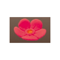 Kwiat niezapominajka z cukru 2,5 cm, czerwony, komplet 50 szt. | MAGMART, 082