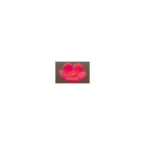 Kwiat niezapominajka z cukru 2,5 cm, czerwony, komplet 50 szt. | MAGMART, 082