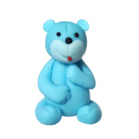 Miś, figurka z cukru 6 cm, niebieski | MAGMART, ZW-M