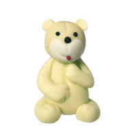 Miś, figurka z cukru 6 cm, ecru | MAGMART, ZW-M