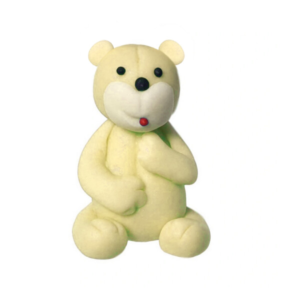 Miś, figurka z cukru 6 cm, ecru | MAGMART, ZW-M