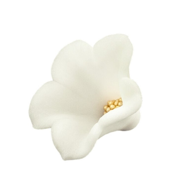 Kwiat dzwonek mały z cukru 5 cm, biały, 1 szt. | MAGMART, K 025