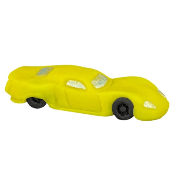 Autko sportowe, figurka z cukru 7,5 cm, żółty | MAGMART, AM02