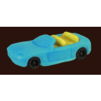 Autko kabriolet, figurka z cukru 6,5 cm, jasny niebieski | MAGMART, AK06