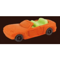 Autko kabriolet, figurka z cukru 6,5 cm, pomarańczowy | MAGMART, AK06