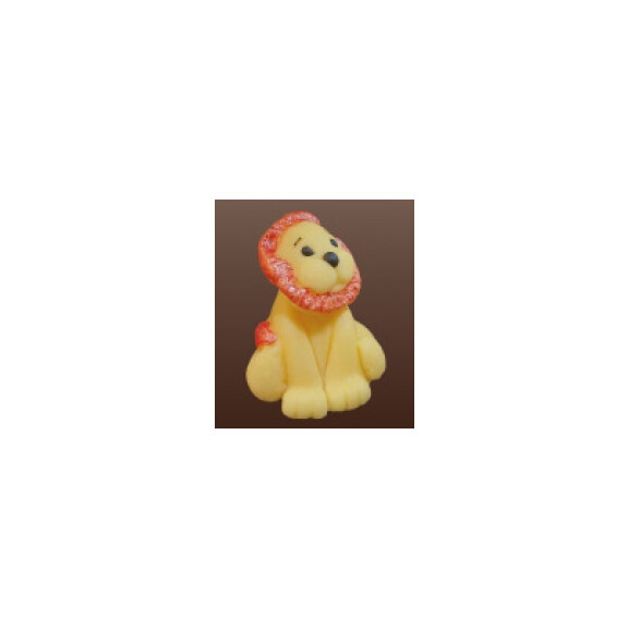 Lew, figurka z cukru 4 cm, żółty | MAGMART, ZS01
