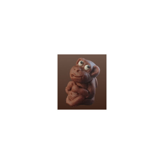 Małpka, figurka z cukru 4 cm, brązowy | MAGMART, ZS01