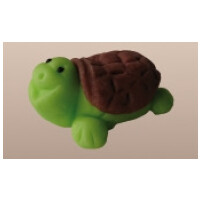 Żółw, figurka z cukru 6 cm, zielono-brązowy | MAGMART, ZF01
