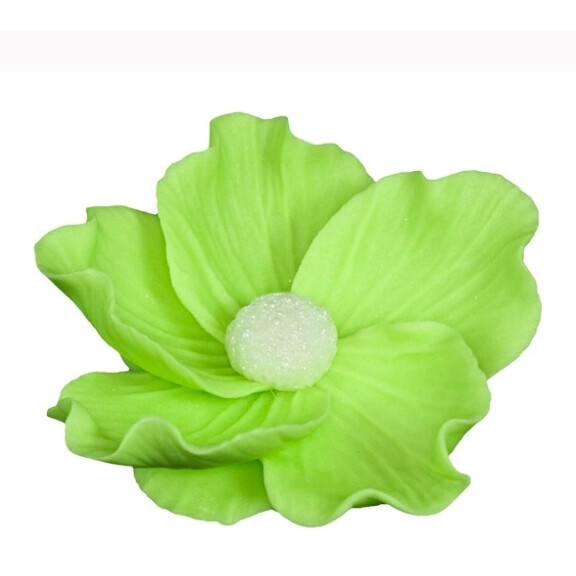 Kwiat dzika róża mała z cukru 8 cm, limonkowy | MAGMART, K 014M