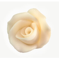 Kwiat róża duża z cukru 4 cm, ecru | MAGMART, R 01
