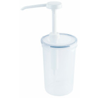 Dyspenser do sosów z polipropylenu, 1,2 l, średnica 105 mm | CONTACTO, 1323/120