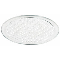 Perforowana blacha do pizzy z aluminium, średnica 360 mm | CONTACTO, 1742/360