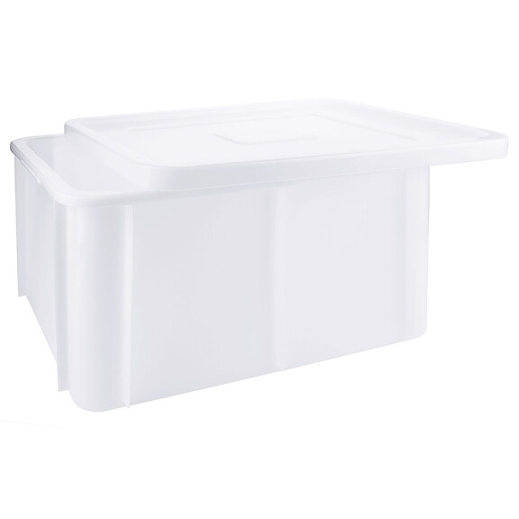 Pojemnik transportowy z polietylenu bez pokrywy, 30 l, 600x400x160 mm | CONTACTO, 2555/617