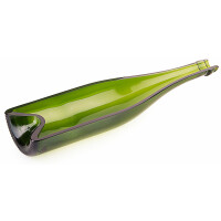 Szklany pojemnik w kształcie połówki butelki do podawania potraw 300x85x40 mm | CONTACTO, 2736/300