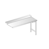 Stół wyładowczy do zmywarek ze stali nierdzewnej 1000x700x850 mm | DORA METAL, DM-3265