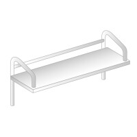 Nadstawka jednopoziomowa na kosze ze stali nierdzewnej 1300x400x530 mm | DORA METAL, DM-3279