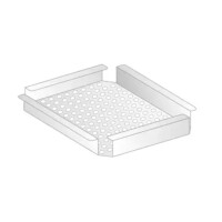 Ociekacz ze stali nierdzewnej 500x400x100 mm | DORA METAL, DM-3245