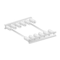 Wkład rolkowy do stołów załadowczych ze zlewozmywakami 500x548 mm | DORA METAL, DM-3282