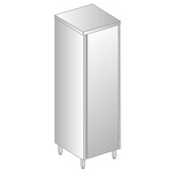 Szafa magazynowa pojedyncza ze stali nierdzewnej z półkami 400x600x2000 mm | DORA METAL, DM-3301.01