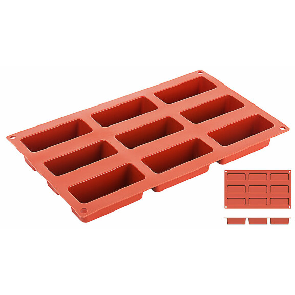 Forma silikonowa do pieczenia, kostki o wymiarach 85x35 mm | CONTACTO, 6645/085