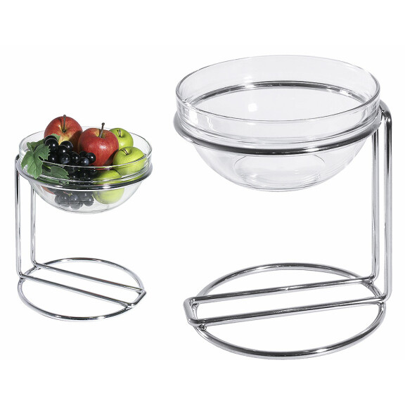 Stojak bufetowy chromowany 220 mm | CONTACTO, 7036/230