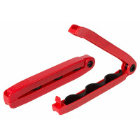 Klips zaciskowy do dużych torebek, 240 mm, czerwony | CONTACTO, 7558/249