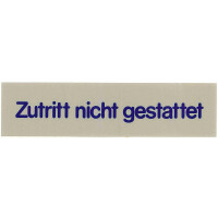 Tabliczka „Zutritt nicht gestattet”, szara | CONTACTO, 7673/020