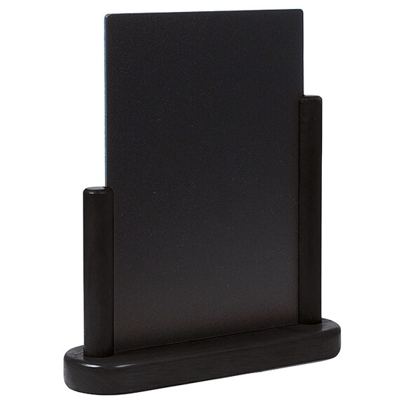 Tablica do menu z drewnianą podstawą w kolorze czarnym 210x150 mm | CONTACTO, 7685/215