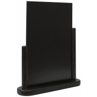 Tablica do menu z drewnianą podstawą w kolorze czarnym 300x210 mm | CONTACTO, 7685/305