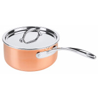 Patelnia trzywarstwowa z pokrywką, średnica 180 mm, 2 l | CONTACTO, 8776/180