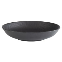Miska z czarnej melaminy, średnica 30 cm | APS, Nero