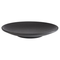 Miska z czarnej melaminy, średnica 21 cm | APS, Nero