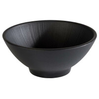 Miska z czarnej melaminy, średnica 16 cm | APS, Nero