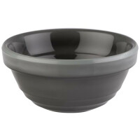 Okrągła misia z szarej melaminy, średnica 23 cm | APS, Emma