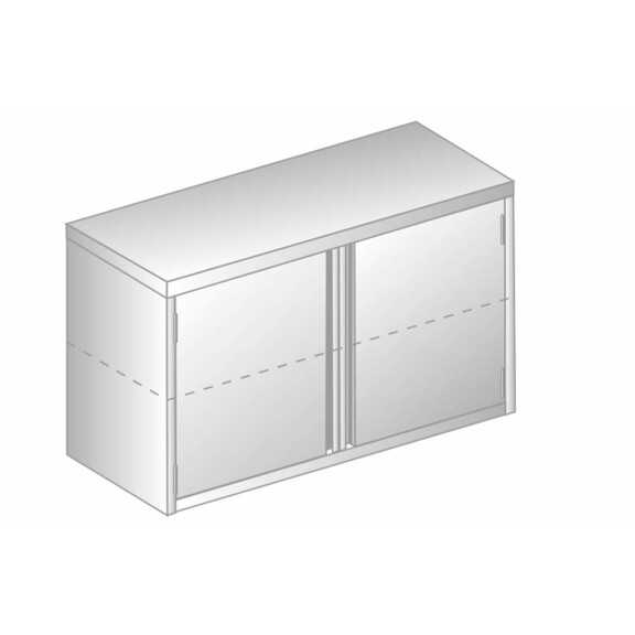 Szafka wisząca ze stali nierdzewnej 900x300x600 mm | DORA METAL, DM-3314