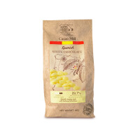 Hiszpańska biała czekolada 29,7%, 1 kg - dropsy, torba | NATRA CACAO, White