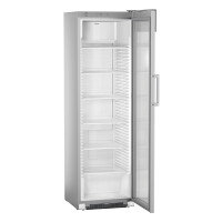 Szafa chłodnicza ekspozycyjna z panelem reklamowym, przeszklonymi drzwiami i chłodzeniem dynamicznym, 441 l, 600x696x2027 mm | LIEBHERR, FKDv 4513 Pre