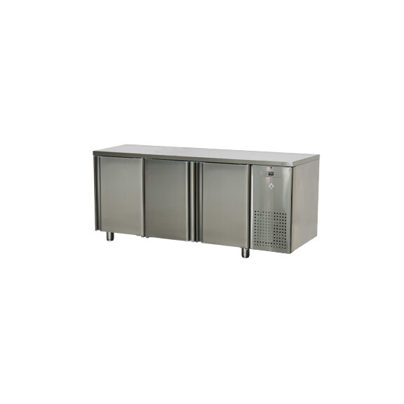 Stół chłodniczy trzydrzwiowy z rantem 1880x700x850 mm, 0,38 kW | RM GASTRO, SCH - 3D/N