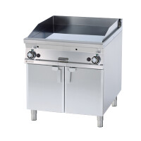 Płyta grillowa gazowa 18 kW, 800x900x900 mm, płyta gładka i ryflowana | RM GASTRO, FTLR - 98 G