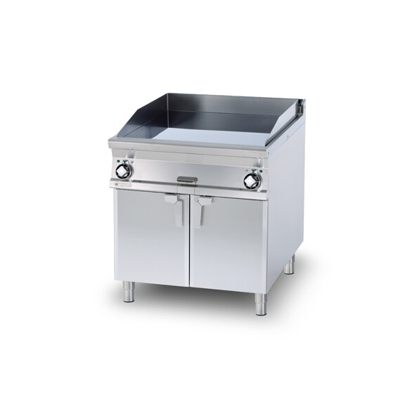 Płyta grillowa elektryczna 15 kW, 800x900x900 mm, płyta gładka i ryflowana | RM GASTRO, FTLR - 98 ET