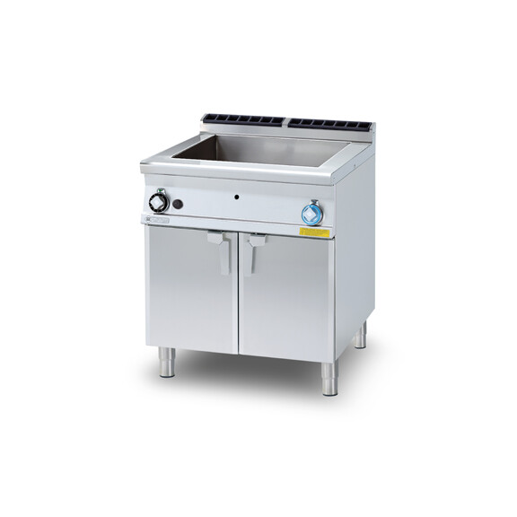 Bemar wodny gazowy z szafką, 6,5 kW, wanna GN 2/1 150 mm, 800x900x900 mm | RM GASTRO, BM - 98 G