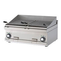 Grill wodny elektryczny nastawny, 4,8+4,8 kW, ruszt: 2x 380x425 mm, 800x600x280 mm | RM GASTRO, CWT - 68 ET